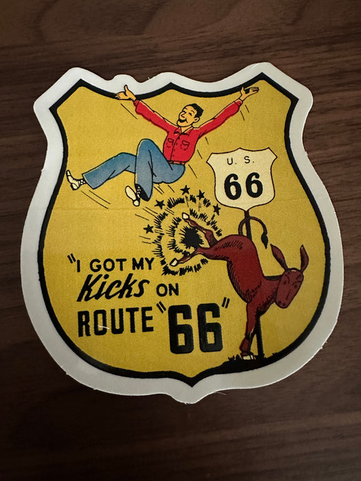 Route 66 Kicks Sticker