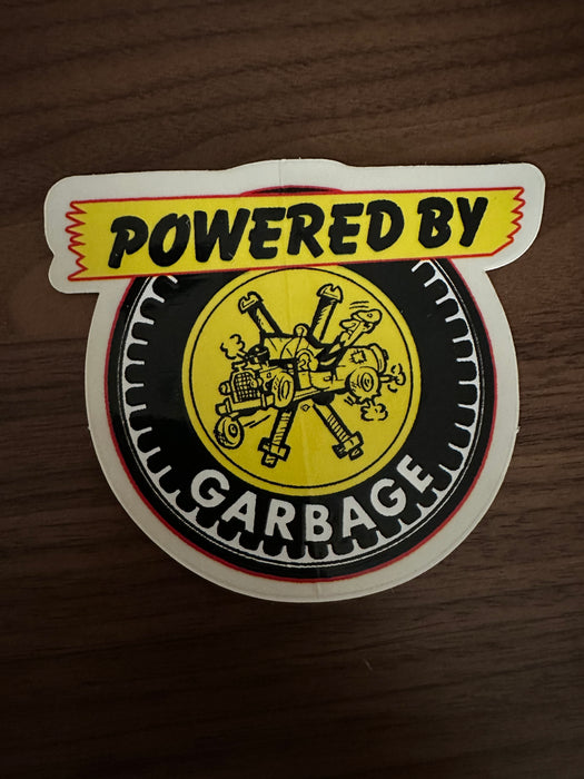 Powered by Garbage Sticker