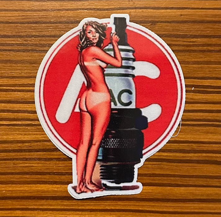 AC Spark Plug Sticker