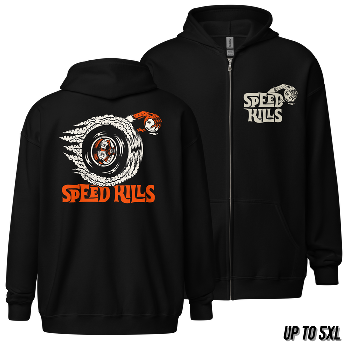 Speed Kills Zip Up Hoodie