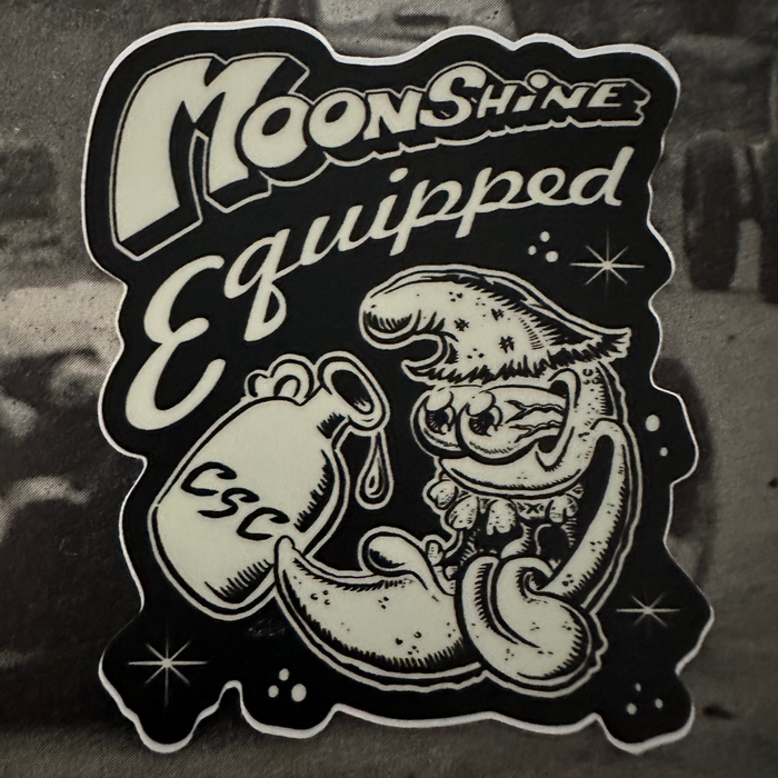 Moonshine Equipped Sticker