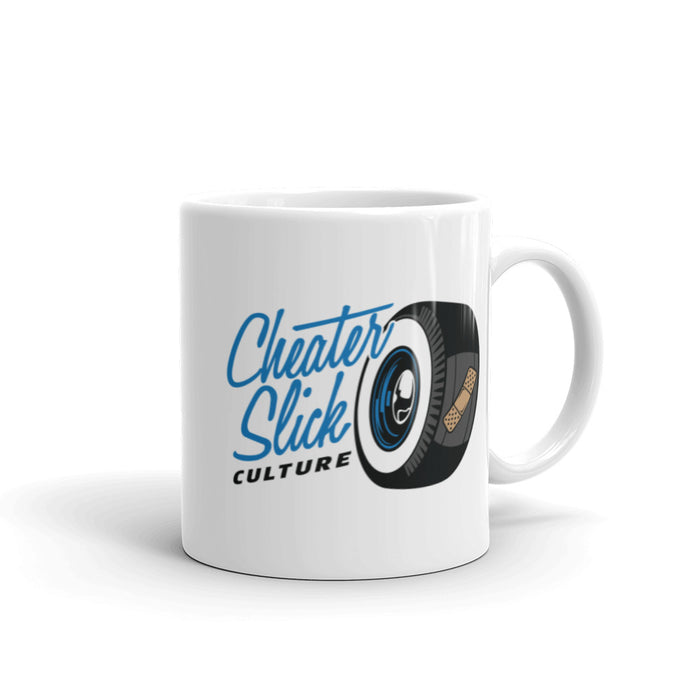 Cheater Slick Culture Blue Logo Mug