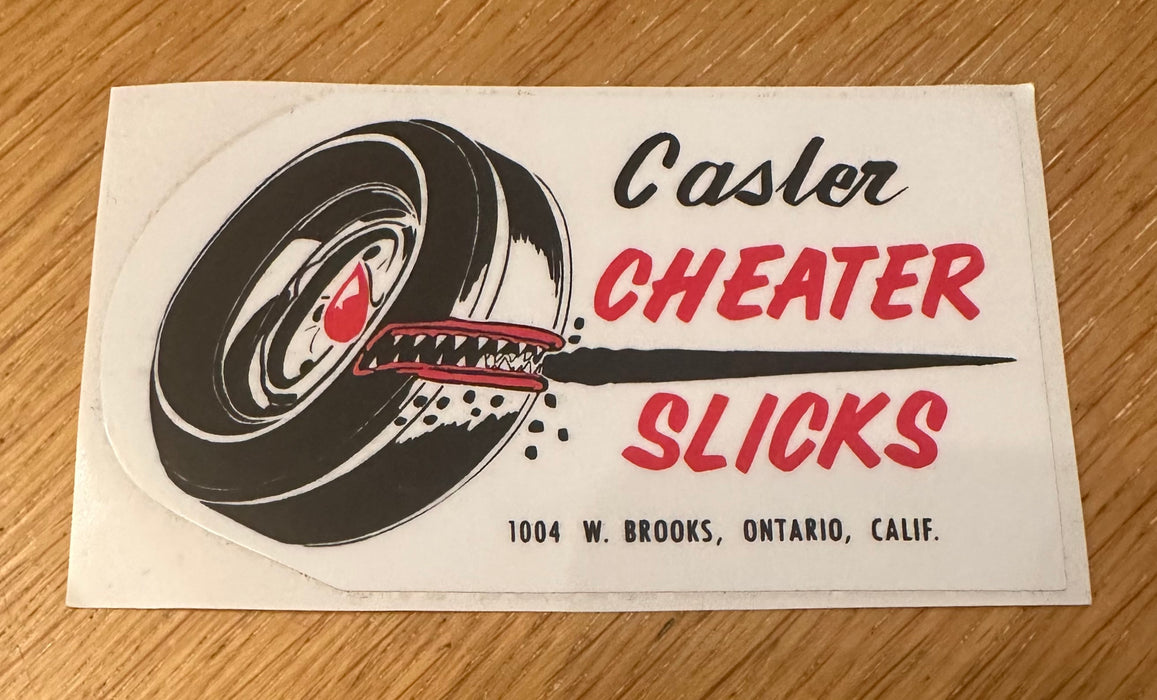 Caster Cheater Slicks Sticker