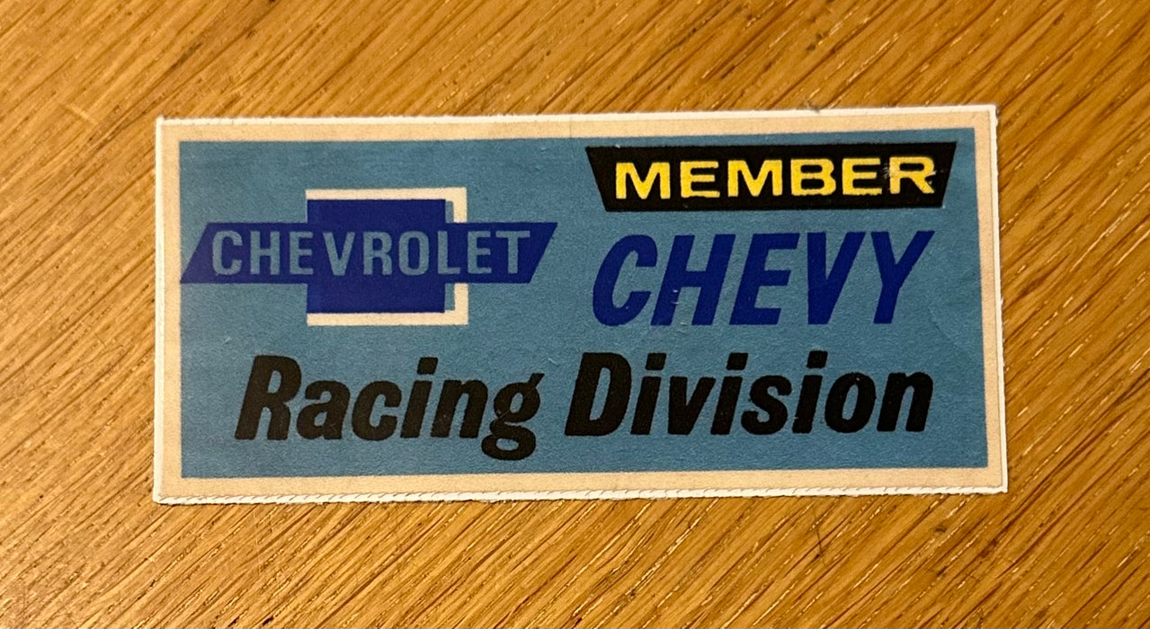 Chevy Racing Division Sticker