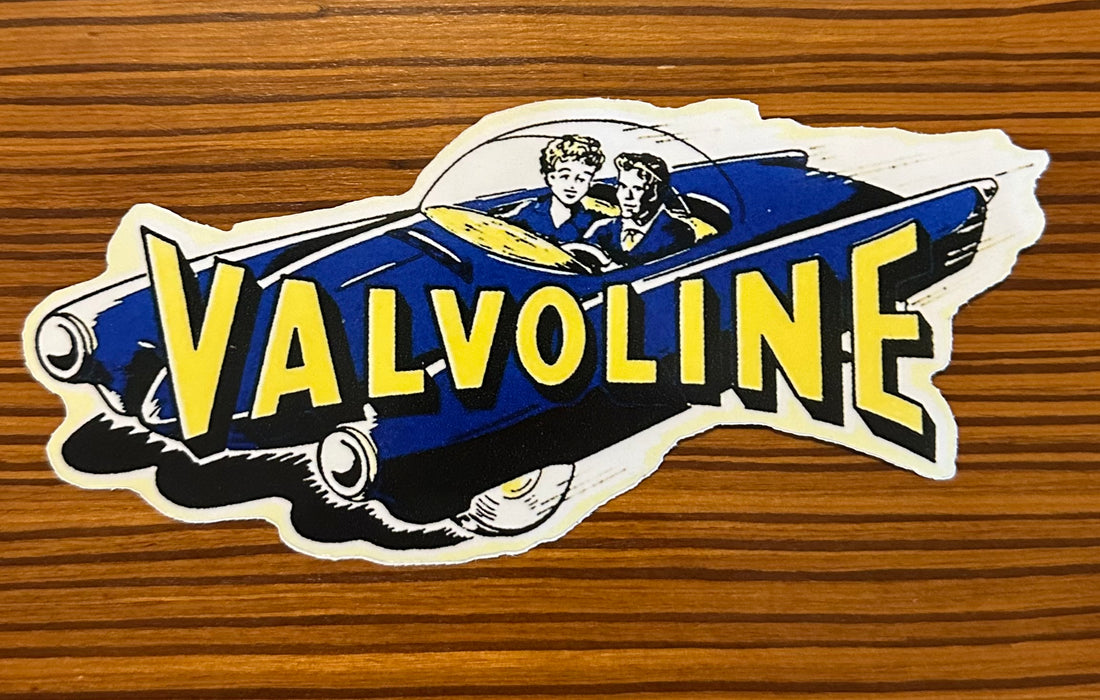 thumbnail image 2 of Valvoline Vinyl Stickers (2 Pcs) – Motorbike Helmet / Toolbox – Made In Spain 2 of 5