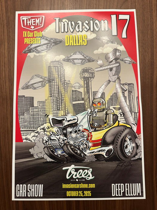Invasion 17 Car Show Poster (Limited Quantity)