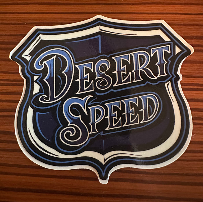 Desert Speed Blue Badge Sticker (Desert Speed)