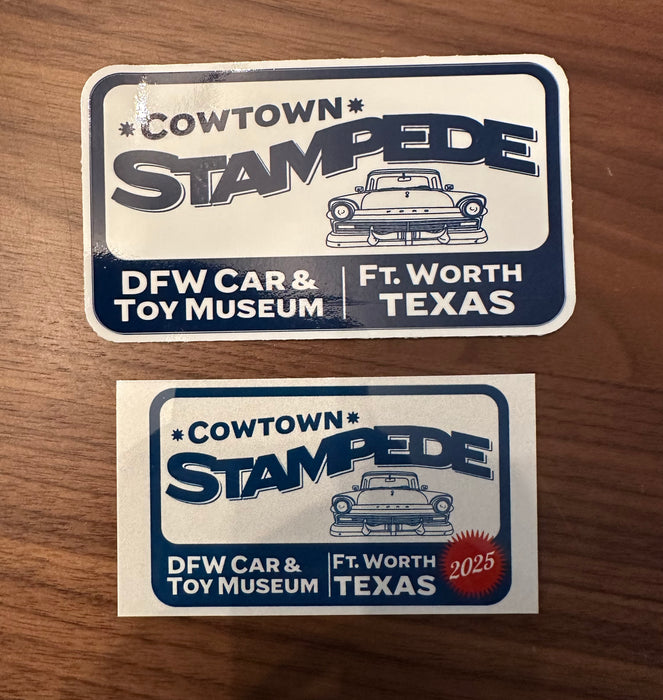 Cowtown Stampede Sticker / Dash Plaque Pack