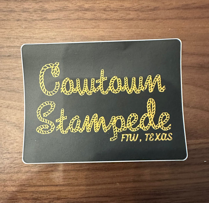 Cowtown Stampede Rope Sticker