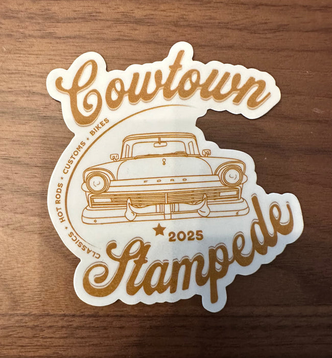 Cowtown Stampede Ranchero Sticker