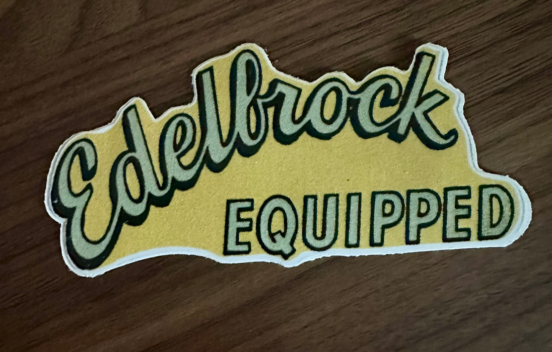 Edelbrock Equipped Sticker