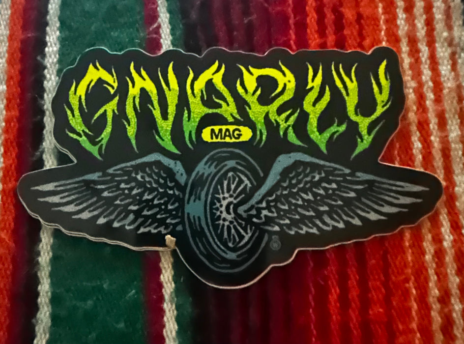 Winged Wheel Sticker - Gnarly Magazine