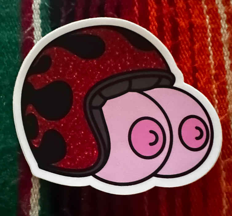 Boob Helmet Sticker - Gnarly Magazine