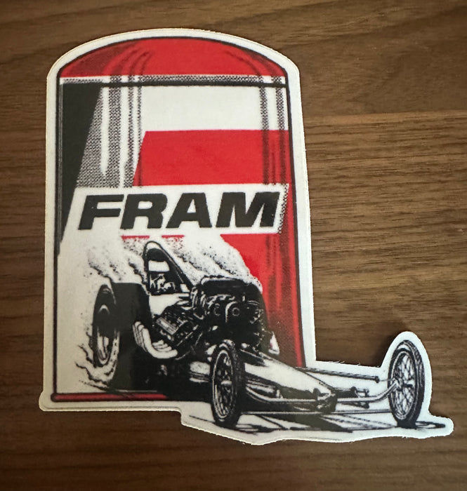 FRAM Dragster Sticker