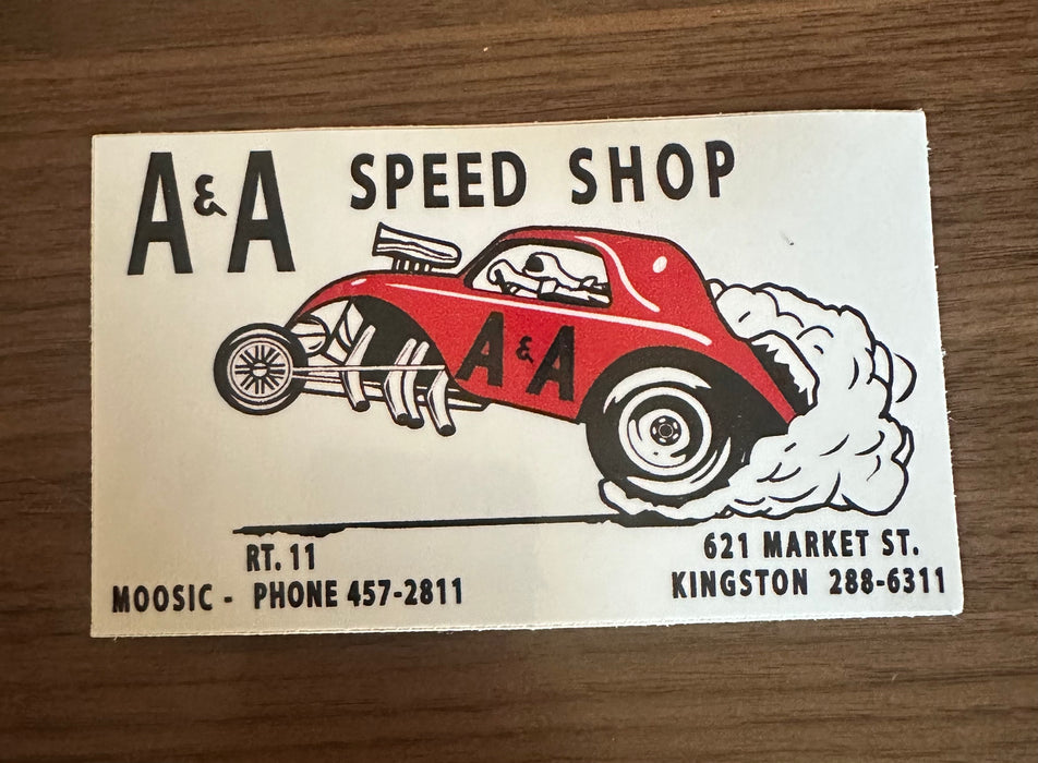 A&A Speed Shop Sticker