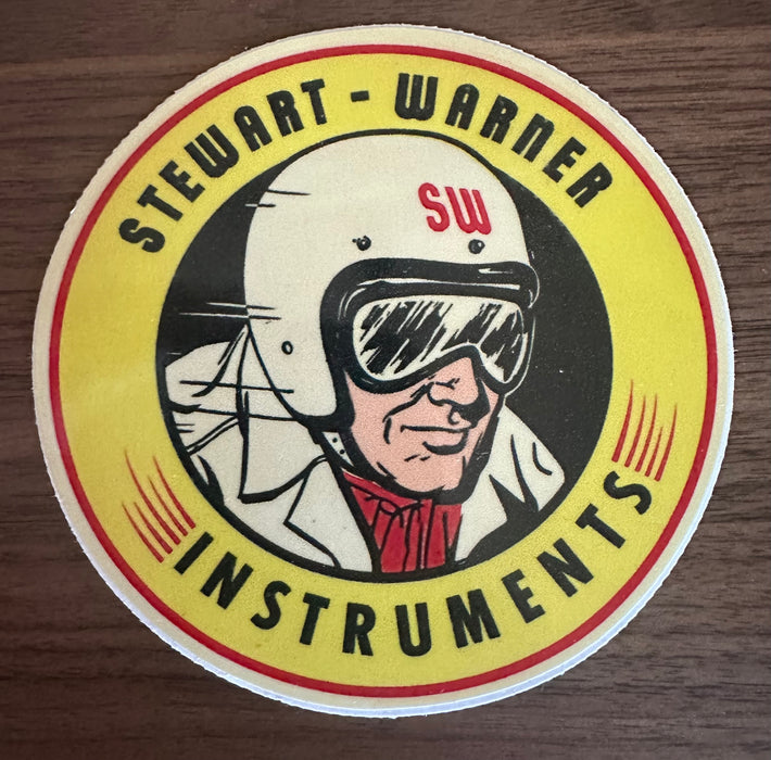 Stewart Warner Round Sticker