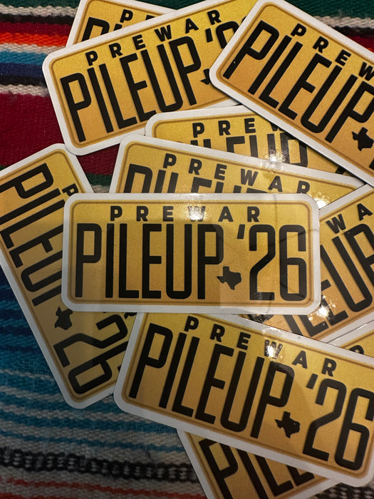 Prewar Pileup 2026 Dash Plaque