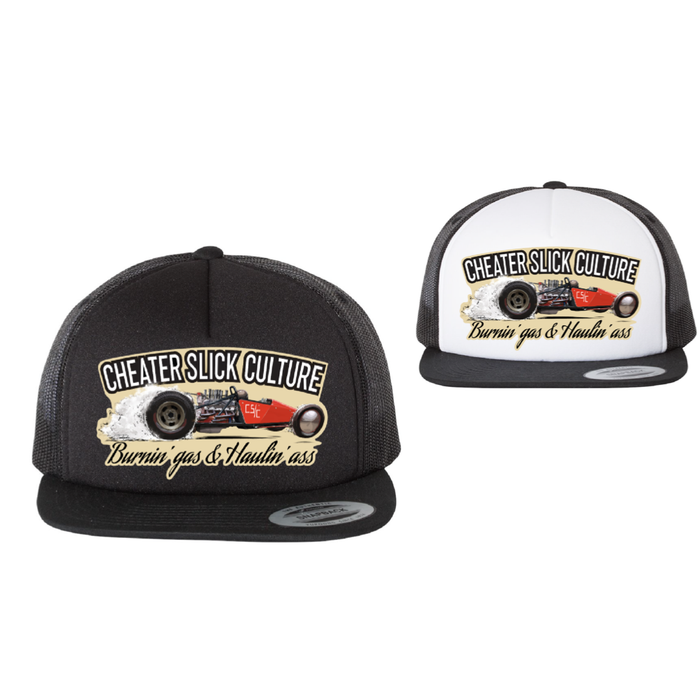 Burnin Gas and Haulin Ass Trucker Hats