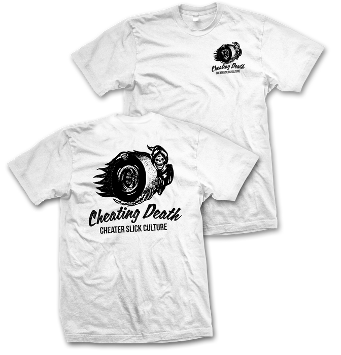 Cheating Death T-shirt White