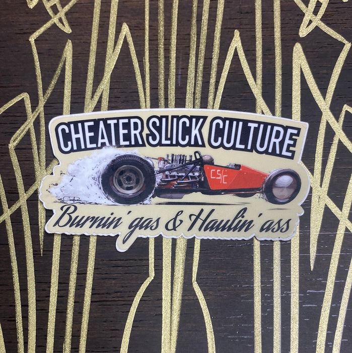 Burnin Gas and Haulin Ass Sticker