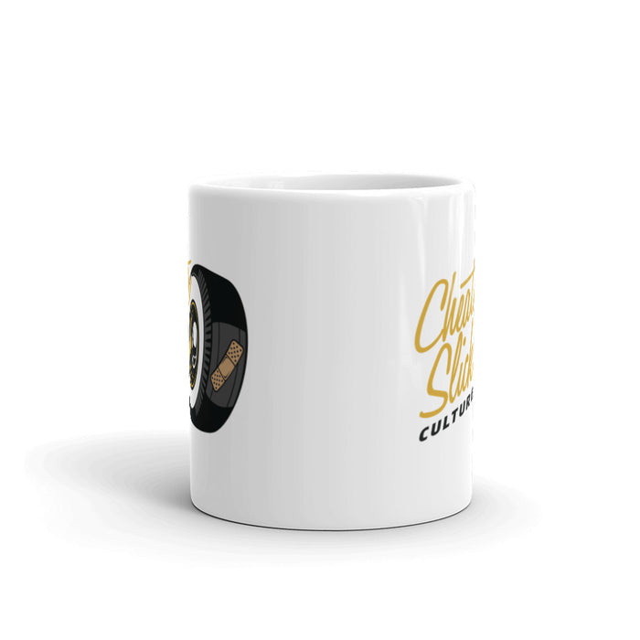 Cheater Slick Culture Gold Logo Mug
