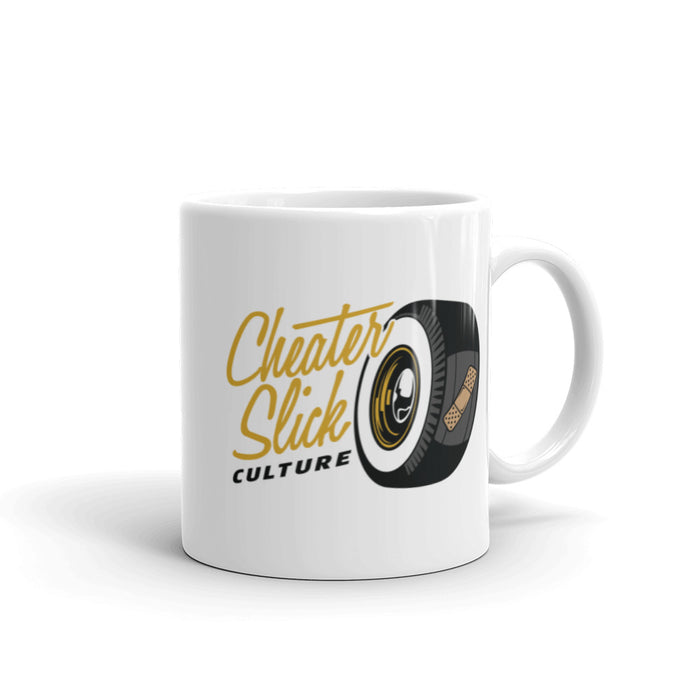 Cheater Slick Culture Gold Logo Mug